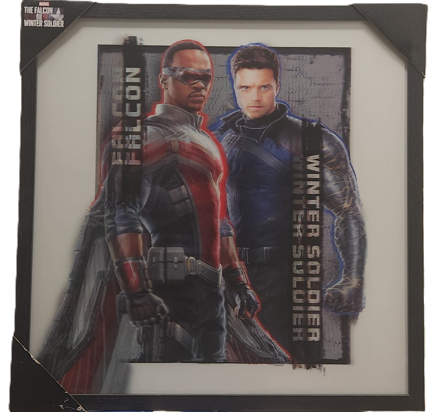 Marvel Falcon & Winter Solider Holographic Frame Picture