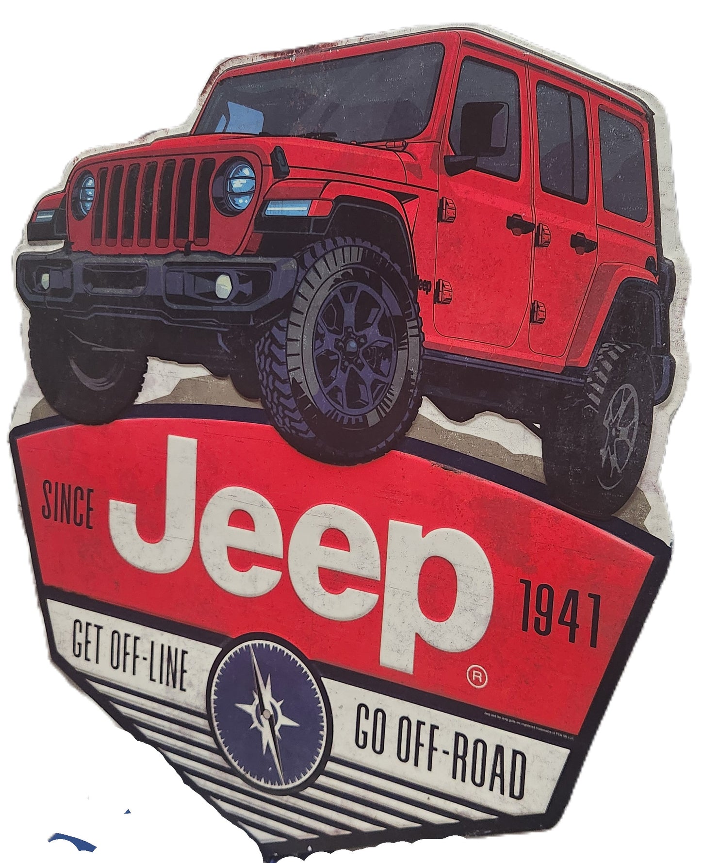 Jeep Metal Wall Art