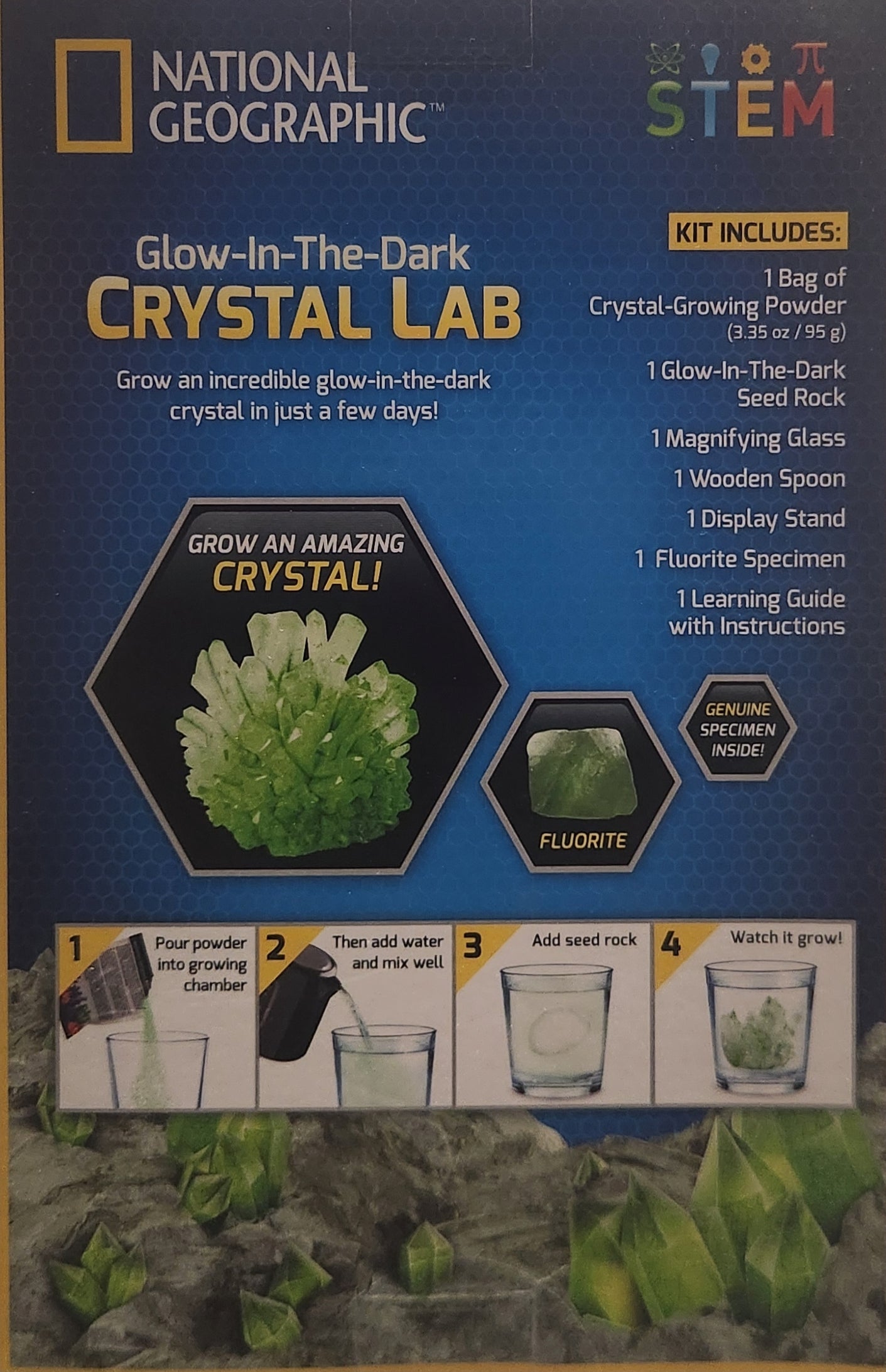 National Geographic - Glow-In-The-Dark Crystal Lab