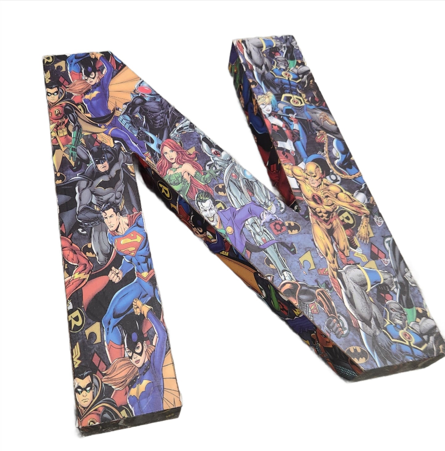 DC Characters 3D Featured Letter N, Decor, 8x10 inches