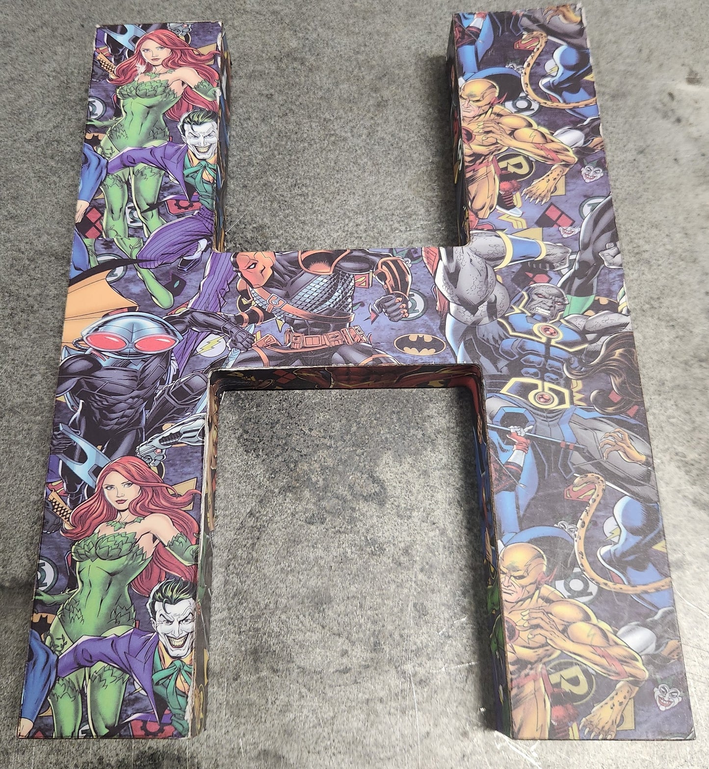 DC Character Featured Letter H, Decor, 8x10 inches