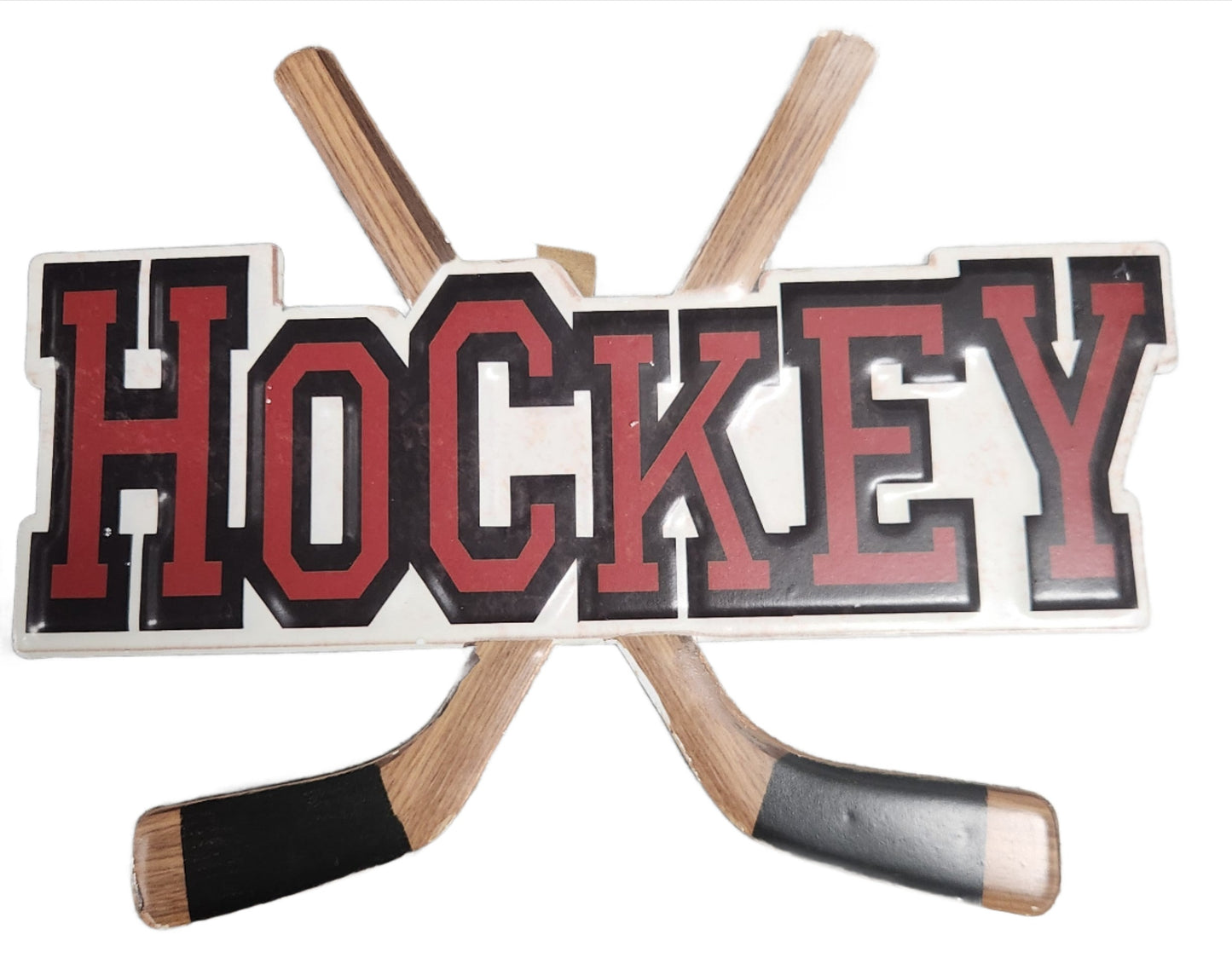 Hockey Wall Decor, Hockey Sticks, 12x10" Inches