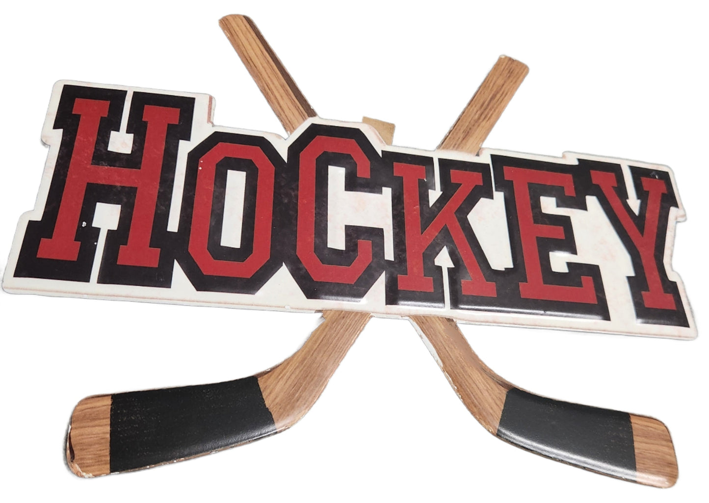 Hockey Wall Decor, Hockey Sticks, 12x10" Inches