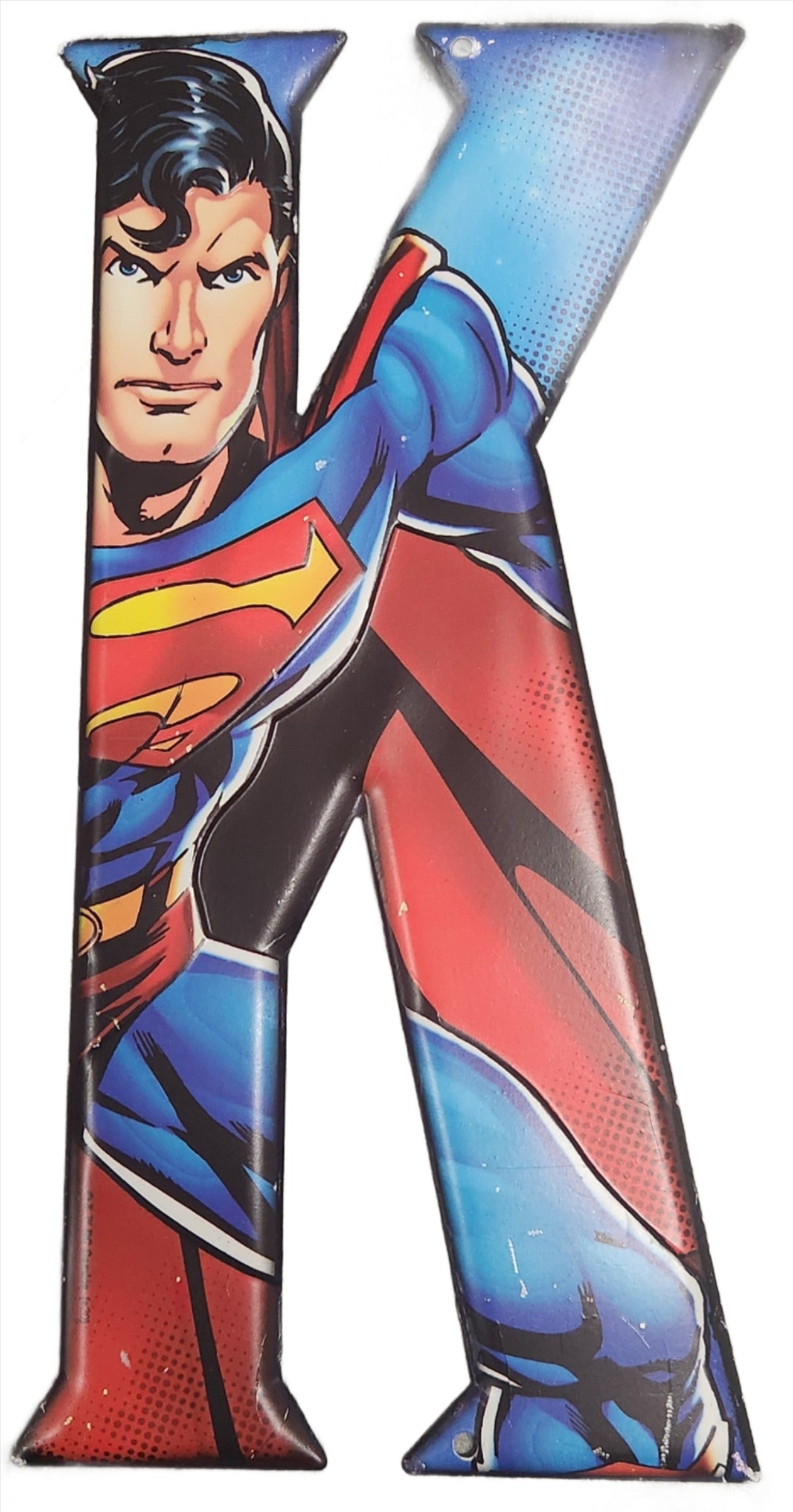 DC Featured Superman Letter K, Decor, 5x10 inches