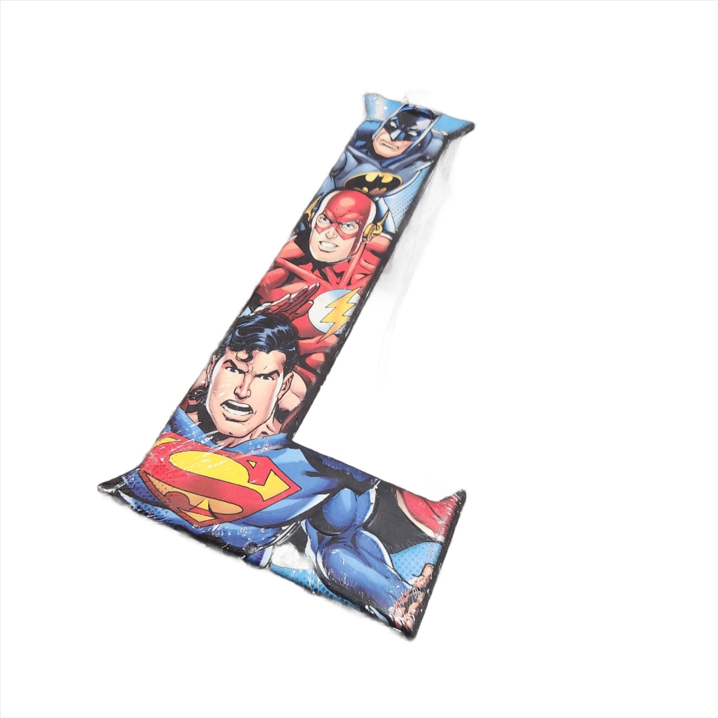 DC Featured Superman, Batman and The Flash Letter L, Decor, 5x10 inches