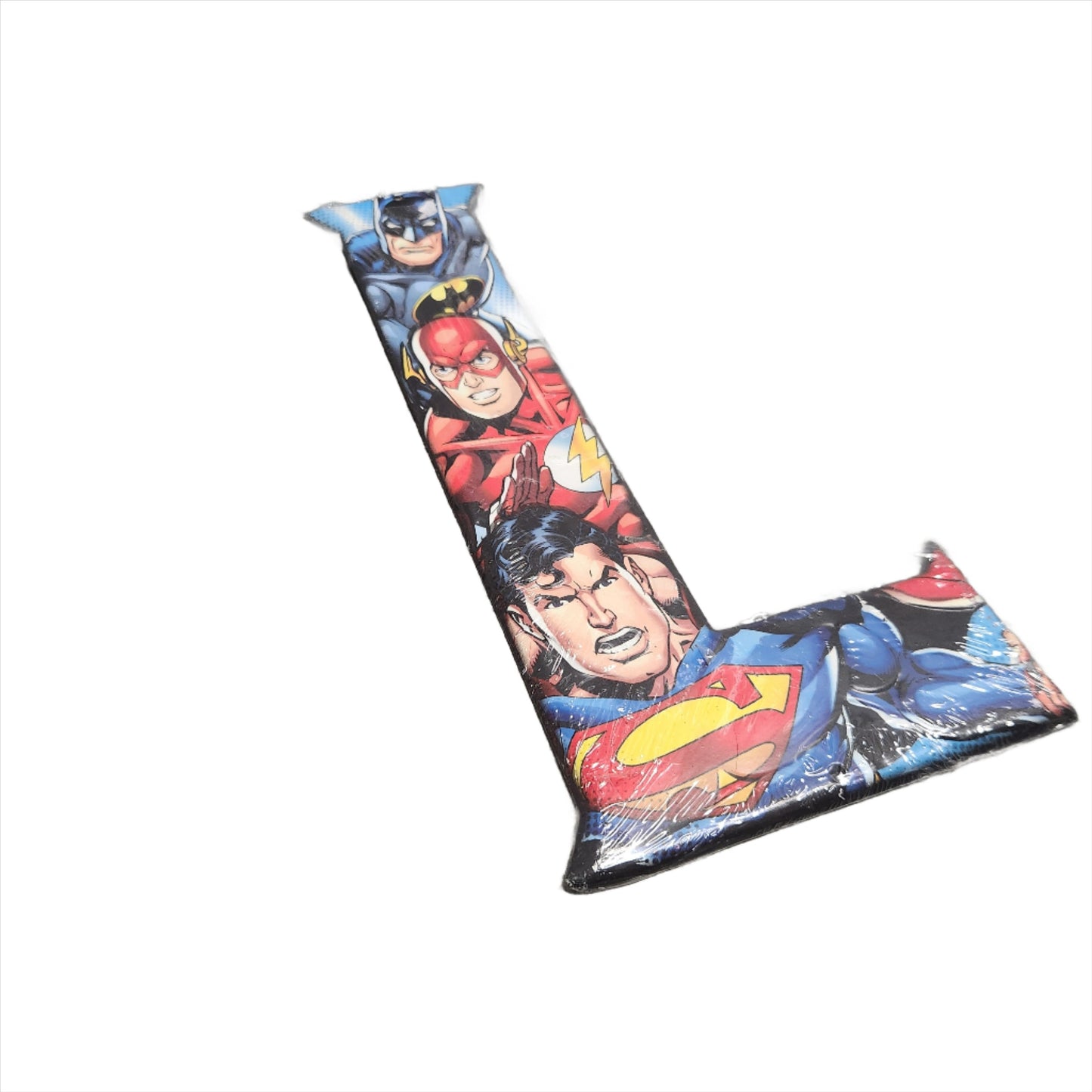 DC Featured Superman, Batman and The Flash Letter L, Decor, 5x10 inches