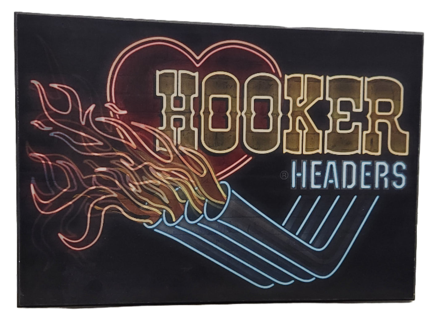 Hooker Headers, Mufflers, Muscle Car Garage Wall Art