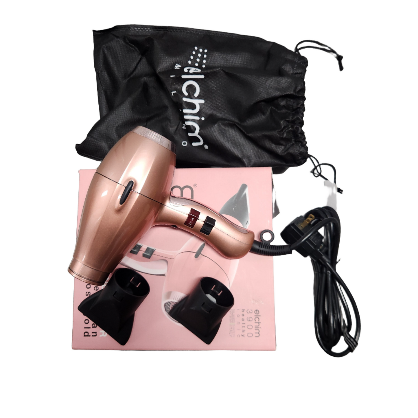 Elchim 3900 Healthy Ionic Hair Dryer Venetian Rose Gold, Italy