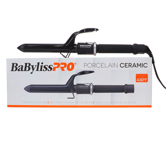 BaByliss Pro Porcelain Ceramic 1" Spring Curling Iron, from Pure beauty Salon & Spa