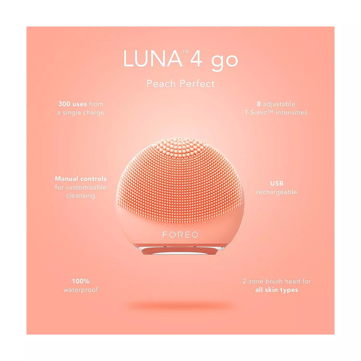 FOREO LUNA 4 go Facial Cleansing & Massaging Device