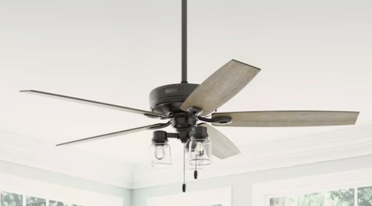 Hunter Bristlecone 60-in Noble Bronze Indoor Ceiling Fan with Light (5-Blade)