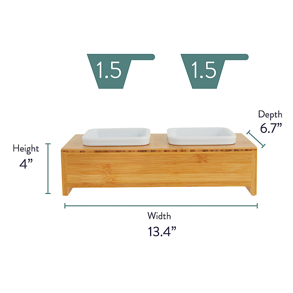 Top Paw Bamboo Double Diner X-Small