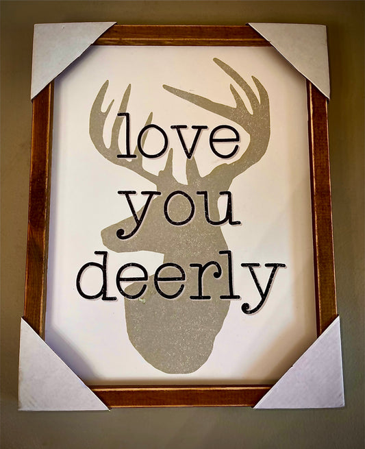 Love you deerly Wall Art