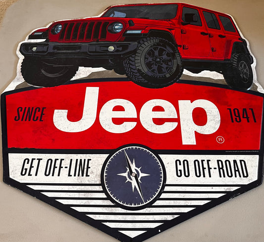 JEEP Get Off-line Go Off-Road Wall Art